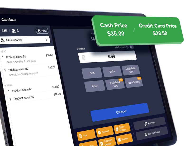 FREE Restaurant Perfect Point of Sale Featuring Restaurant Perfect Software  - Includes Touch Terminal, Cash Drawer, and Payment Processing included