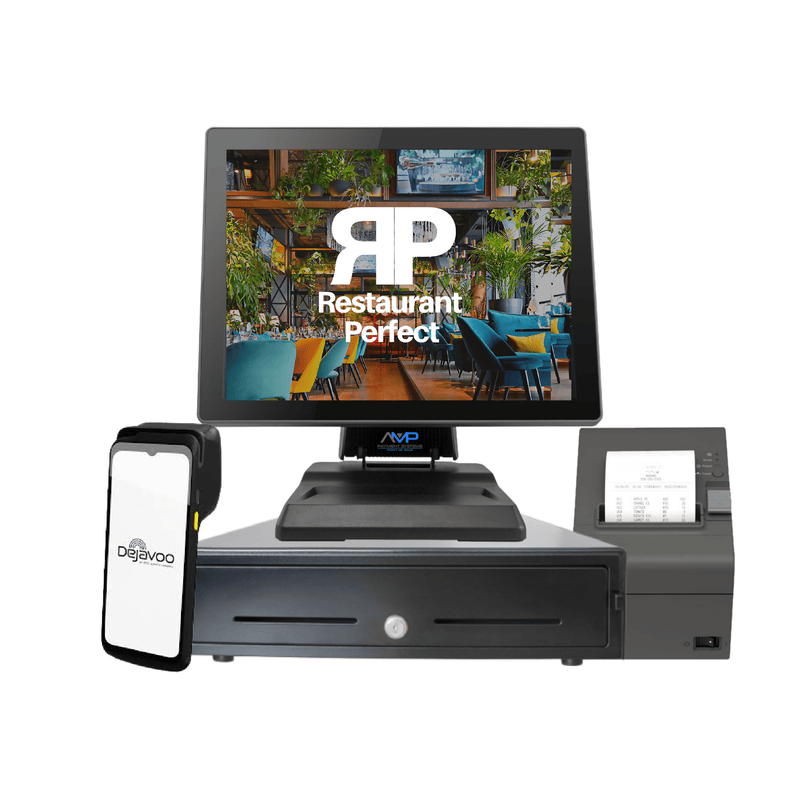 Restaurant Point of Sale Featuring Restaurant Perfect Software - includes Touch Terminal, Cash Drawer, and Payment Processing included